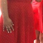 Red Dress With Tiny Polka Dots Size L Photo 1