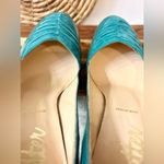Butter Parker Patent Leather with Suede Heels in Peacock Teal Size 9 Green Photo 7