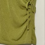 AGB Byer California wrap blouse size large Y2K retro green bright colorful Photo 5