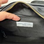 Amanda Uprichard Black Faux Leather Quilted Belt Bag Fanny Pack Purse Bag Photo 3