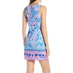 Lilly Pulitzer Gabby Breakwater Tint Party Wave Blue White Shift Dress Sz 00 NWT Photo 1
