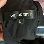 Merokeety  Black Sleeveless Dress with Ruffles. Size Large. Photo 8