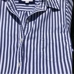 Heritage 1981 Medium Blue & White Striped Button Up Photo 3