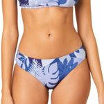 Splendid Bikini Bottom Party Palm Reversible Retro Pant Sz M NWT Stripes Floral Photo 4