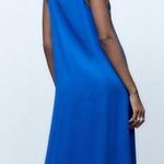 ZARA Cobalt Blue Flowy Maxi Dress Photo 1