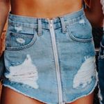 LF Carmar Denim | Zip-Up Ripped and Distressed Mini  "Beatrice" Skirt | 26 Photo 0