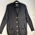 J.Jill Cardigan Sweater Long Slouchy Open Knit Burn-Out Style Women Size Large Photo 2