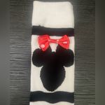 Disney Minnie Mouse Black & White Striped Knee High Women’s Socks Photo 1