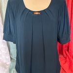 Notations Elegant Teal Blouse Photo 0