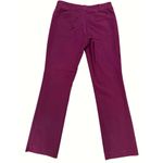 7th Avenue Design Studio Size 4 Burgundy Chino Dress Pants Stretch Work Trousers Purple Photo 3
