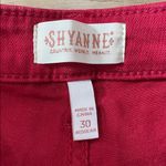 Shyanne  Red Flare Bell Bottoms Denim Jeans Hippie Western Country Women's 30 Photo 9