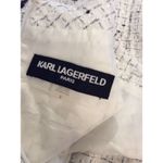 Karl Lagerfeld  Paris Tweed Shift Mini Dress 2 Faux Front Pocket and Necklace EUC Photo 1