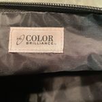 #125 FRINGE Black Vegan Leather Clutch Black Photo 4