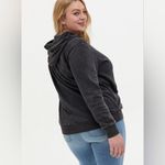 Torrid Skull Black Mineral Wash Lace-Up Fleece Hoodie Size 00 Photo 6