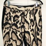 Diane Von Furstenberg  Mary Mikado Wool & Silk Pants Animal Print Photo 4