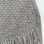 Nomad Anthropologie Morgan Carper Sweater Dress Fringe Knit Tunic Gray M Photo 5