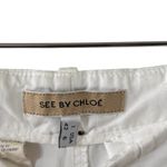 See By Chloe  White Button Down Bermuda Cotton Long Shorts Photo 4