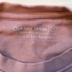 Outdoor Voices pullover sweatshirt, crew neck, soft pink, size Medium Photo 2
