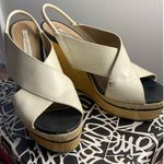 Diane Von Furstenberg  Crisscross Leather Wedge Quiet Luxury Style Photo 2