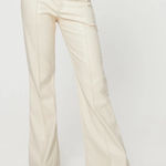 Princess Polly Cream Faux Leather Pants Photo 0