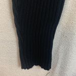 12th Tribe womens large salty in the city black sweater mini dress v neck date r Photo 7