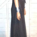 Charter Club Black White Polka Dot Maxi Dress 10 Photo 5