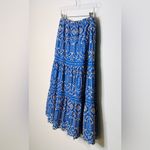 Cartolina Selena Blue Royal Azure Gold Eyelet Midi Skirt Size L NWT Size L Photo 9