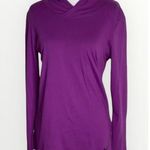 Nike  Dri-Fit Purple Lightweight Hoodie Athletic Long Sleeve Pullover Sweatshirt Photo 0