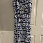 Takara Blue and White Maxi Dress Photo 4