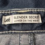 Lee SZ 12 Medium Slender Secret Jean Capris Mid-Rise Stretch Zip-Fly Pocket Blue Photo 7