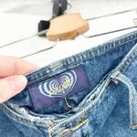 Angels Womens Y2K Vintage Faded Raw Hem‎ Cut Off Denim Micro Mini Skirt Size 5 Blue Photo 3