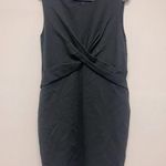 Brooks Brothers  Sheath Dress Black High Neck Ruched Bodice Knee Length Sz 12 Photo 0