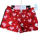 Nordstrom Heart Pajama Shorts Two Piece Set XL Black White Polka Dot Valentines Gift NEW Photo 0