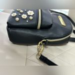 Betsey Johnson  Betsey Black with White & Pearl
Accents Mini Backpack/Crossbody Photo 9