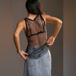 Pilcro  Black Sheer Sequin Mesh Tank Top NWT Photo 10