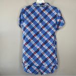 Splendid Blue Plaid Pajamas Womens Size Large Summer Comfy Cozy Shorts Summer Photo 5