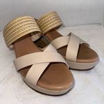 UGG  Women’s Adriana Platform Espadrille Style Wedge Cream Sandals Size 11 Photo 3