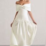 Club L London Marguerite White Twisted Bardot Drop Photo 2