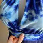 One Piece Sexy tie dye / watercolor criss cross keyhole bust detail swimsuit Photo 2