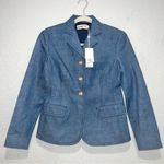 Tory Burch  Raw Denim Blazer Photo 3