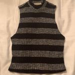 Striped Shirt / Sweater Vest Black Photo 0