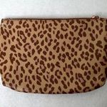 Cheetah Print Zip Makeup Bag Brown Photo 1