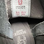 Denver Black Studded Leather Ankle Western Boots Size 8.5 Photo 10