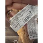 Mango Dress Flowy Sz Large Summer Crotchet Hem V Neck Mustard 3/4 Sleeves Photo 2