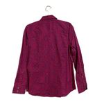 J.Crew Red Leopard Print Button Down Blouse Sz Photo 8