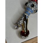 Vintage Large Enamel And Rhinestones 'Lady Liberty' Torch Brooch/Pin Recast Red Photo 5