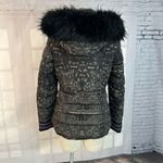 Desigual Badajoz lace print beaded embroidered puffer coat size 38 or US small Photo 9