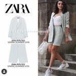 ZARA  TEXTURED WEAVE TWEED OverSized Blazer Size XS NEW Photo 1