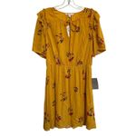 DR2 by Daniel Rainn Yellow Coquette Floral Dress Tie Photo 1