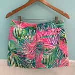 Lilly Pulitzer  Pink and Green Tropical Mini Skirt skort! Size 2 Photo 4